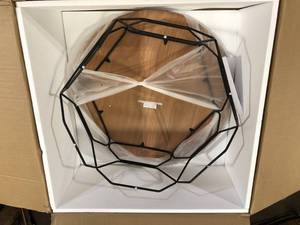 HomeRoots Mariana 36 in. Walnut Round Wood Coffee Table Customer Returns See Pictures