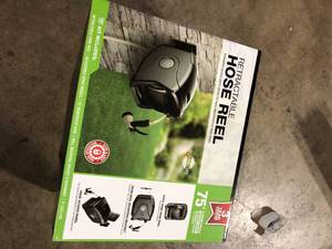 Gartenkraft XG Series 75 ft. Retractable Garden Hose Reel Includes Hose and Spray Nozzle  Customer Returns See Pictures