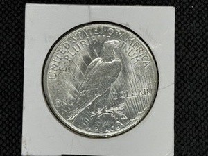 1922-S Peace Silver Dollar Marked MS63 When Purchased