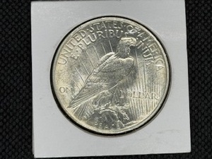 1924 Peace Silver Dollar Marked BU When Purchased