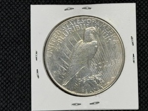 1934 Peace Silver Dollar Marked AU When Purchased