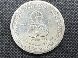 1972 World Trade 1 Oz. .999 Silver Round
