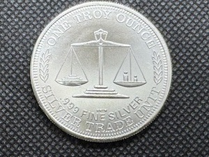 Silver Trade Unit  1 Oz. Silver Round