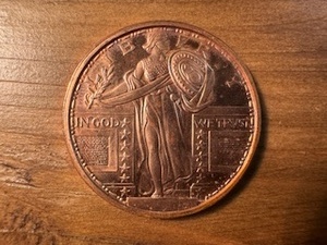 .999 Fine Copper Round - Liberty