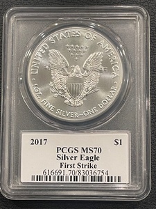 2017 Silver Eagle First Strike PCGS MS70
