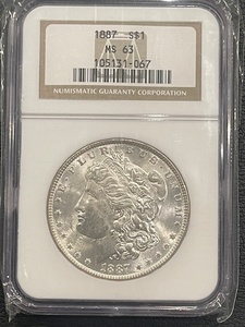 1887 Morgan Dollar NGC MS63