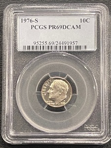 1976-S Roosevelt Dime Proof PCGS PR69 Deep Cameo