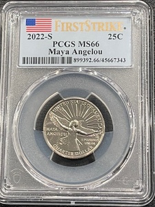 2022-S Washington Quarter PCGS MS 66 Maya Angelou First Strike