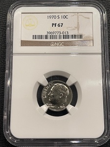 1970-S Roosevelt Dime Proof NGC PF67