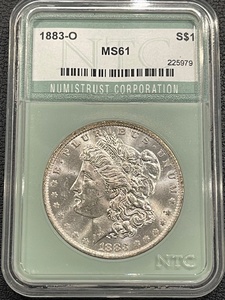 1883-O Morgan Dollar NTC MS61