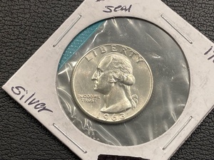 1963 Silver Washington Quarter