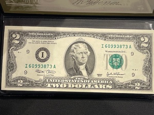 $2 Dollar Bill Uncirculated