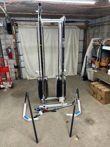 lot 59 image: WOWOW MSRP $12,000 Therapy Systems Professional Grade Physical Therapy Cable Gym Weight Arm Pulley Exercise&nbspMachine - In Great Condition