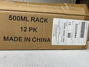 lot 82 image: MSRP $200  1 Case (12 each) NEW 500 mL Lotion Sanitizer Hand Wash Shampoo Bath Bottle Wall Mountable Holder Racks