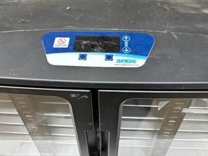 lot 31 image: SAGE 7939 COUNTER TOP PATIENT PERSONAL COMFORT CLEANING WASHCLOTH TOWEL WARMER HEATER - GOOD WORKING CONDITION Needs Minor Cleaning