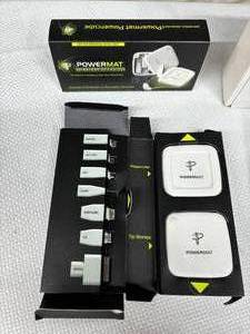 lot 42 image: New In Boxes Powermat Powercube Portable Wireless Charging Mat and Tripp-Lite DVI Over Cat5 Extender Active Remote Unite