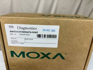 lot 44 image: MSRP $600 Moxa EDS-G308 Series 8G-Port Full Gigabit Unmanaged Ethernet Switch - Appears New