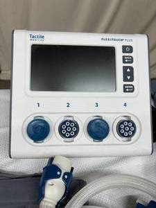 lot 46 image: MSRP $5000 Tactile Medical PD32-G3 FlexiTouch Plus Compression System Upper Extremity Lymphedema Treatment with Medium Vest & Head Piece, User Guide & DVD Instructional Video - Works Great See Youtubes For How This Therapy Helps