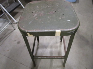 lot 41 image: Metal Shop Stool
