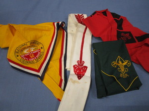 lot 79 image: Boy Scout Neckerchiefs & Sash