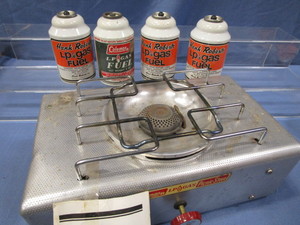 lot 108 image: Coleman Picnic Stove, Tanks