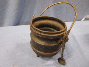lot 197 image: Cast Tri-Legged Pot