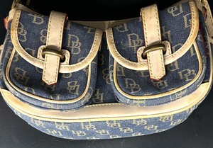 lot 93 image: Dooney & Bourke Signature Denim Handbag