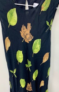 lot 124 image: Pretty Slip Dress with a Lovely Leaf Pattern by Tessuto