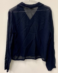 lot 126 image: Black Sheer Top by Tessuto Blouse