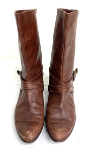 lot 113 image: Vintage Vaneli Brown Leather Boots