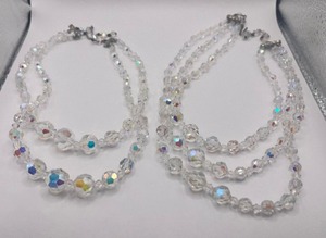 lot 251 image: Crystal Necklaces and Bracelet Lot