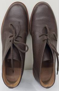 lot 143 image: BALLY  Brown Pebble Leather Lace up Boots - Mens 10