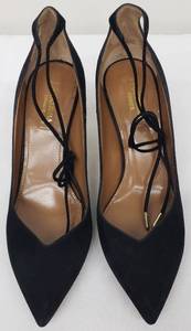 lot 177 image: Aquazzura (Italy) Black Suede Pumps - Size 36 12 (6)