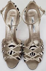 lot 178 image: Brian Atwood Pony Hair Animal Print DOrsay Pumps - Size 40 (9 12)