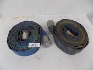 lot 104 image: (2) 25 x 2 Discharge Hoses with ends