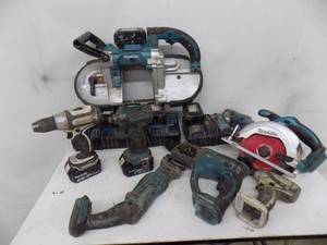 lot 107 image: MAKITA 18 VOLT TOOLS