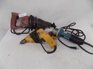 lot 110 image: (3) Power Tools works