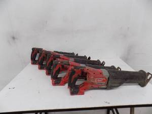 lot 115 image: (5) Milwaukee sawzalls no battery