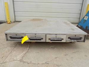 lot 3 image: Bed mounted storage box 4 drawer alum