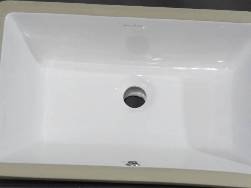 lot 87 image: Swiss Madison Voltaire 21 Rectangular Under-Mount Bathroom Sink