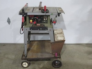 lot 12 image: Craftsman 2.7hp 10 table saw model 137.218250 with Rolling Base