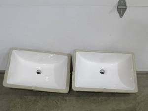 lot 45 image: Two Ceramic Undermount Sinks