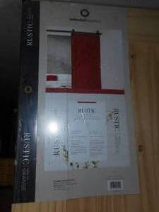 Rustic barn style hanging door