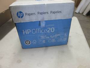 lot 23 image: Case of 2500 Sheets HP Office Copy ...
