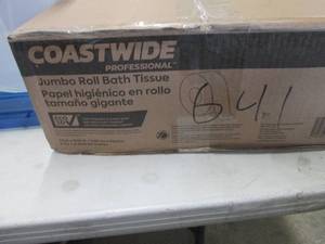 lot 34 image: Case of 12 Coastwide Jumbo Roll Bat...