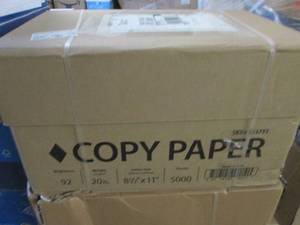 lot 47 image: Case of 5000 Copy Paper 20 lb 8.5x1...