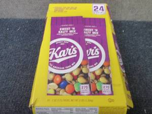 lot 54 image: 24- 2 oz Kars Sweet N Salty Mix...