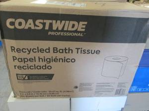 lot 72 image: Case of 80 Rolls Coastwide Recycled...