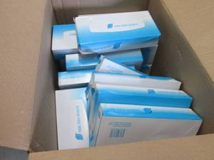 lot 92 image: Box of 100 ct Boardwalk Facial Tiss...