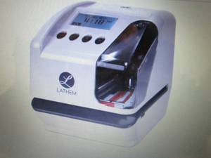 lot 98 image: Lathem LT5000 Electronic Multi-Line...
